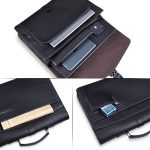 ESTARER Men's Leather Briefcase for Travel/Office/Business 15.6 Inch Laptop Messenger Bag - Image 7